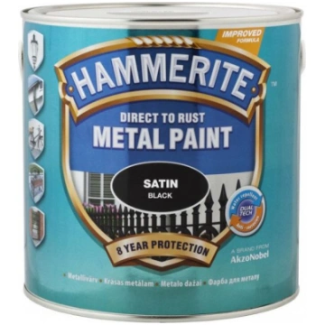 PAINT HAMMERITE SATEEN BLACK 250ML