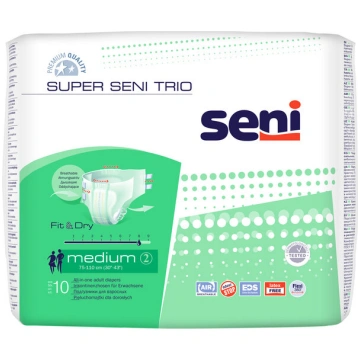 Autiņbiksītes Super Seni Trio, M izmērs, 10 gab