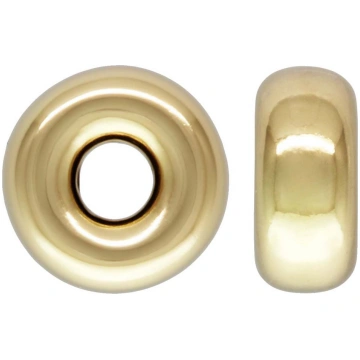 Boule intercalaire plate 3,20 mm, Gold filled, sac