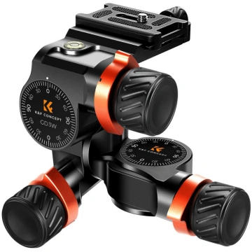 K&F Concept GD3W 3D Head with Zebra Gear