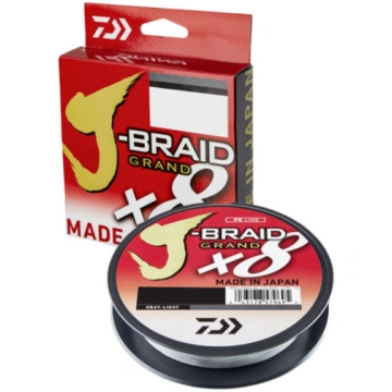 Aukla pītā Daiwa J-Braid Grand X8 Light Grey 135 1
