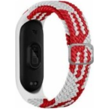 Beline Strap Mi Band 5/ 6/ 7 Textile Red-White Sik