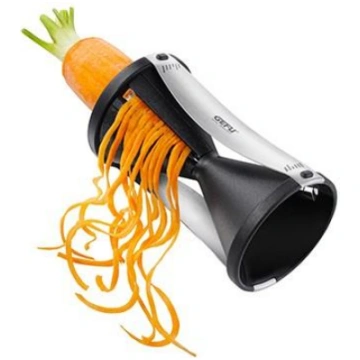 GEFU Spirelli slicer Manual Black, Silver Plastic,