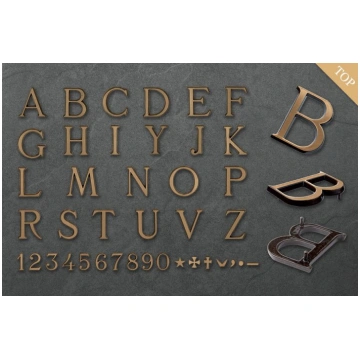 Burti Romano Bronzo Izvēle: Burts vai cipars 12 cm