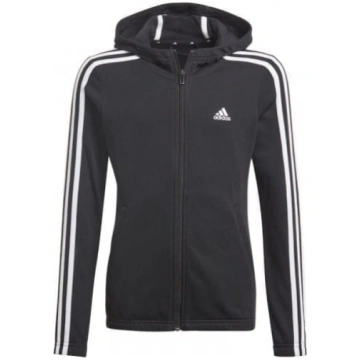 Adidas Essentials 3S Hoodie Jr ar pilnu rāvējslēdz
