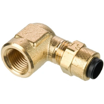 PARKER Elbow, Poly-Tite Compression x FNPT End, 15