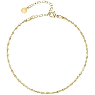 day.berlin Sieviešu Anklets Twist 18 K zeltīts Ank