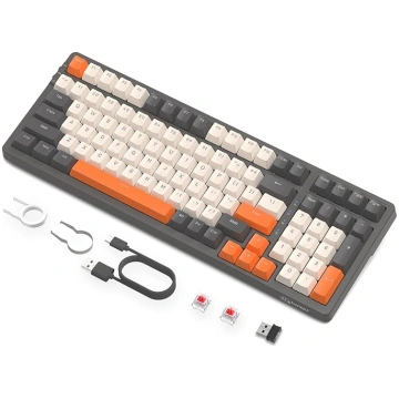 FREEWOLF K8 Wireless Hot Swap Mechanical Gaming Ke