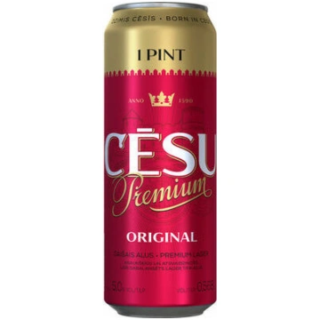 Alus gaišais Cēsu Premium Original 5% 0.568l CAN