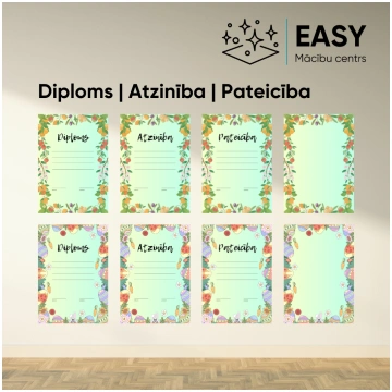 Diplomi | Atzinības | Pateicības Pirmsskola