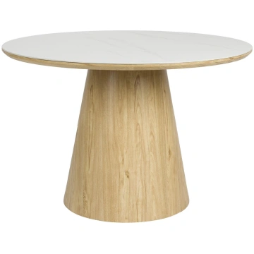 Dining Table Almira Round Oak Zuiver, DUTCH BONE, 