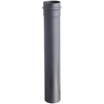 Dūmvadu caurule granulu krāsnīm 80/500mm melna