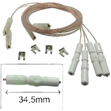 KIT 4PZ CANDELETTA ACCENSIONE 34108001 ADATTABILE 