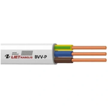 Lietkabelis BVV-P instalācijas kabelis, 3 x 2.5 mm