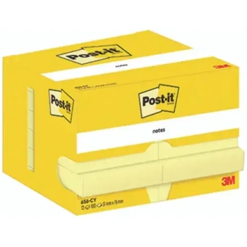 Post-It Sticky notes 51x76mm, 12 pcs/pack, yellow 