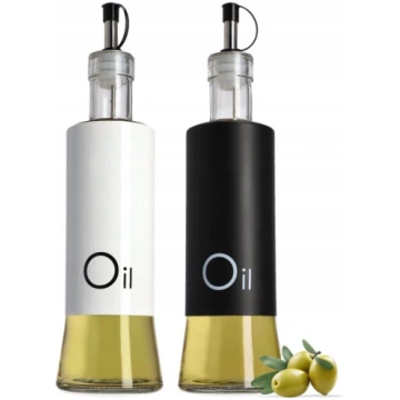 Etiķa pudele olīveļļai 2x 320 ml ar dozatoru stikl