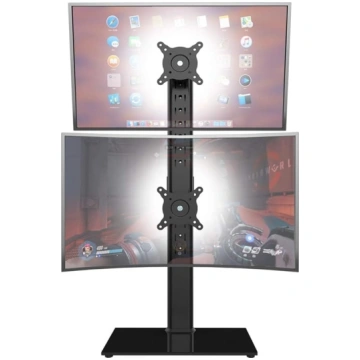 Hemudu Dual Monitor Stand - Vertical Stacking Scre