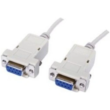Kabelis DB9-F: DB9-F Null Modem 1.8m GOOBAY