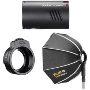 Godox AD100Pro Flip Travel Kit zibspuldzes komplek