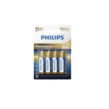 Battery PHILIPS AA LR6 4pcs Premium Alkaline RTV20