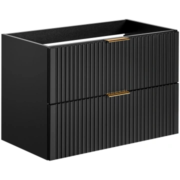 Izlietnes skapītis 80 cm, 2 atvilktnes, ADEL BLACK