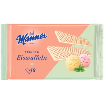 MANNER vafeles ar saldējuma garšu 75 g