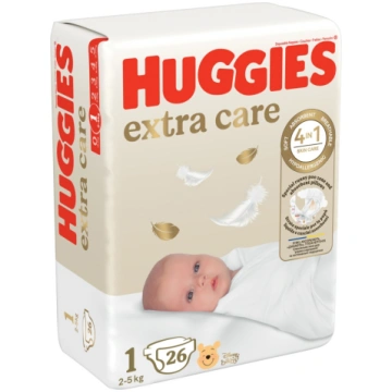 Huggies Extra Care 1 autiņbiksītes jaundzimušajiem