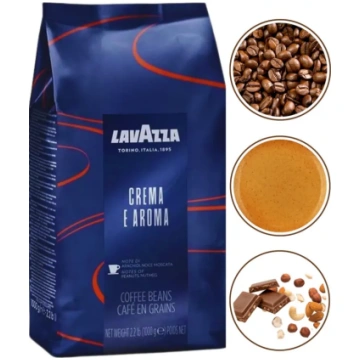 Lavazza Crema e Aroma Blue Veselās Kafijas pupiņas