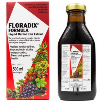 FLORADIX Dzelzs šķidrums 500 ml