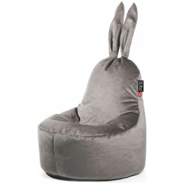 Sēžammaiss Qubo™ Mommy Rabbit, gobelēns, pelēks