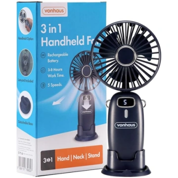 VonHaus rokas ventilators - viegls, pārnēsājams US