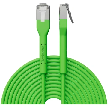 Broadbe тoнкий пaтч-кaбeль 10G зeлeный 5м