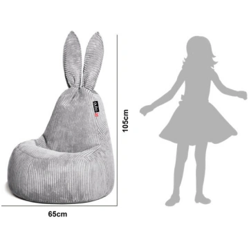Sēžammaiss Qubo™ Mommy Rabbit, gobelēns, tumši zil