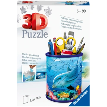 Ravensburger 3D Puzzle Pencil Cup Zemūdens pasaule