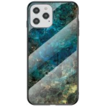 Marble Texture Glass Back Case priekš Apple iPhone