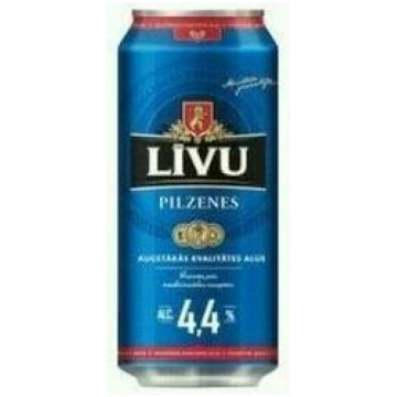 Alus Pilzenes Līvu 4.4% 0.5l CAN