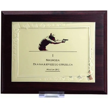 Victoria Sport Plastmasas diploms ar metāla gravēš