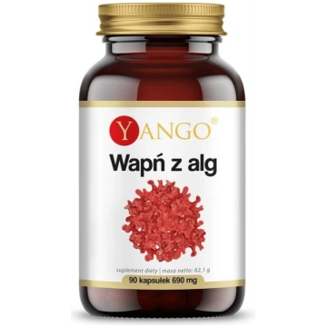 YANGO Kalcijs no sarkanajām aļģēm (90 kapsulas)