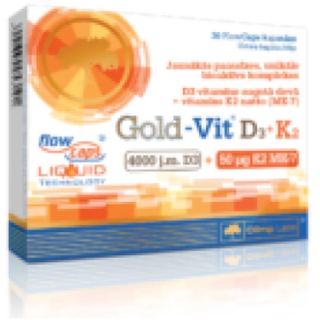 Vitamīns D3 + K2 / Gold Vit D3 + K2 (30 kapsulas) 