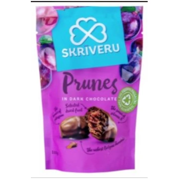 SKRĪVERU Plūmes tumšajā šokolādē 110g 450-13760 SK