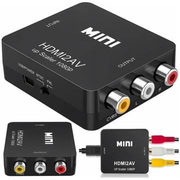HDMI uz AV AUDIO RCA SIGNĀLU KONVERTERA ADAPTETRS 