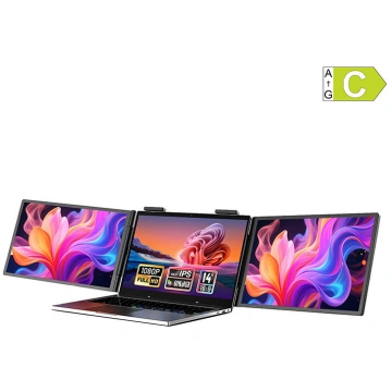 Portable monitorZEUSLAP ZB14 dual 14" portable mon