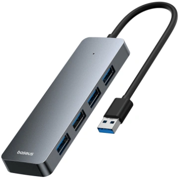 Baseus USB-A uz USB 3.0 4 porti, 15 cm, pelēks B00