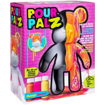 Pour Palz - DIY Paint Bear collectible - Mango Sun