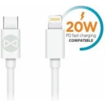Forever Cable USB-C - Lightning 3A 1m White vads G
