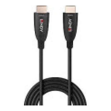 Lindy kabelis optiskās šķiedras hibrīds HDMI melns