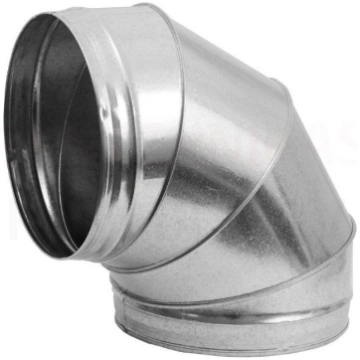 EUROPLAST līkums metāla, 90*- Ø315mm bez gumijām B