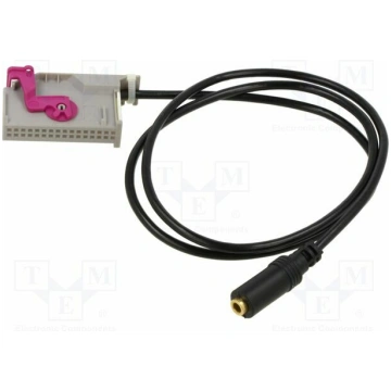 Aux adapter; Jack 3.5mm socket,RNS-E 32pin; Audi,L