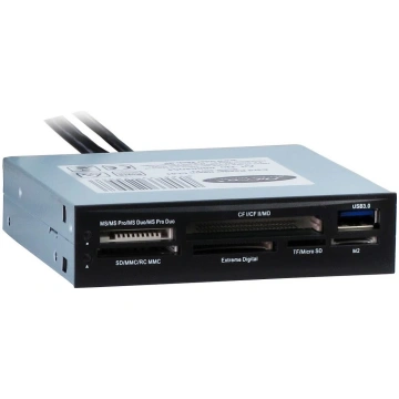 Inter-Tech Card Reader USB - 7in1 + 1x USB 3.0 ( 8