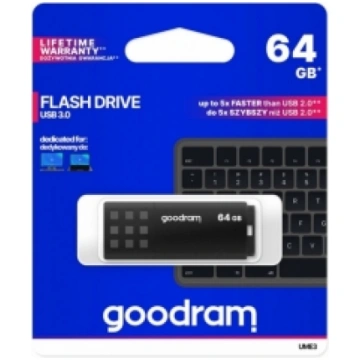 GoodRam 64GB UME3 USB 3.0 Black (UME3-0640K0R11)